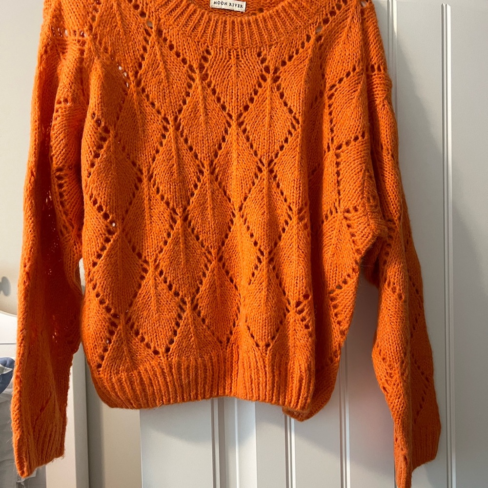 Orange Knit Sweater